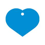 Identification plate for collar Imarc Heart Blue image