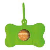 Pet Bag Dispenser United Pets Bon Ton Neon Dog Green (8 x 4,2 x 5 cm) image