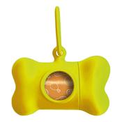 Pet Bag Dispenser United Pets Bon Ton Neon Dog Yellow (8 x 4,2 x 5 cm) image