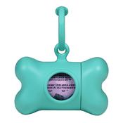 Pet Bag Dispenser United Pets Bon Ton Nano Classic Dog Aquamarine Recycled plastic (6 x 3 x 4 cm) image