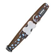 Dog collar Red Dingo Spots (2,5 x 41-63 cm)