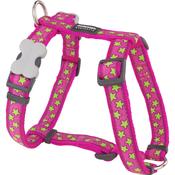 Dog Harness Red Dingo STYLE STARS LIME ON HOT PINK 45-66 cm 36-59 cm image