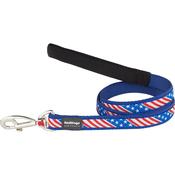 Dog Lead Red Dingo US Flag 1,2 m Blue 1.2 x 120 cm image