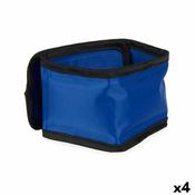 Dog collar Mascow Blue Black Polyester PVC Gel 6,5 x 1 x 45 cm Coolant (4 Units)