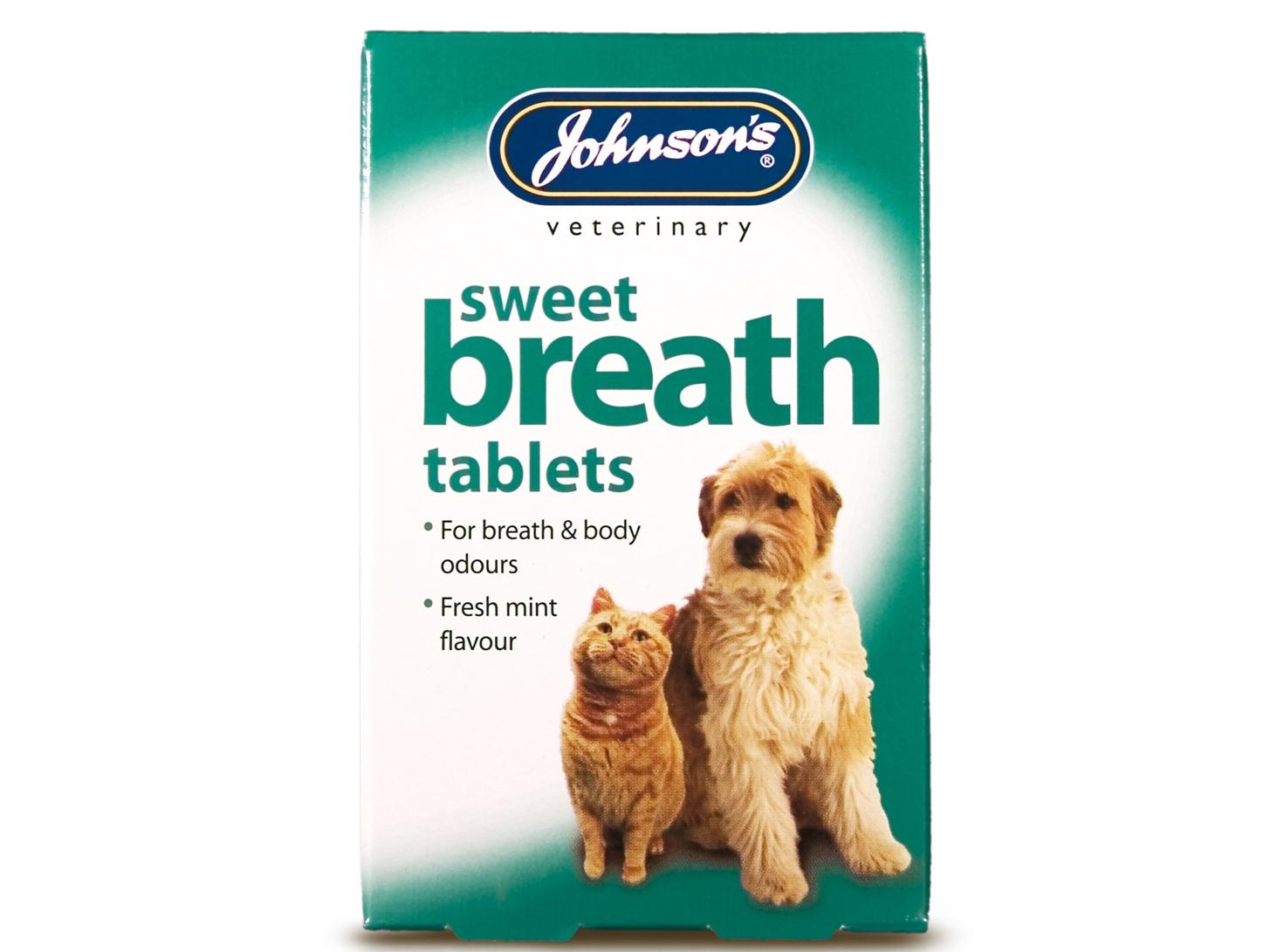 Johnsons Sweet Breath Tablets - Fresh mint flavour for breath & body odours - 30 tablets