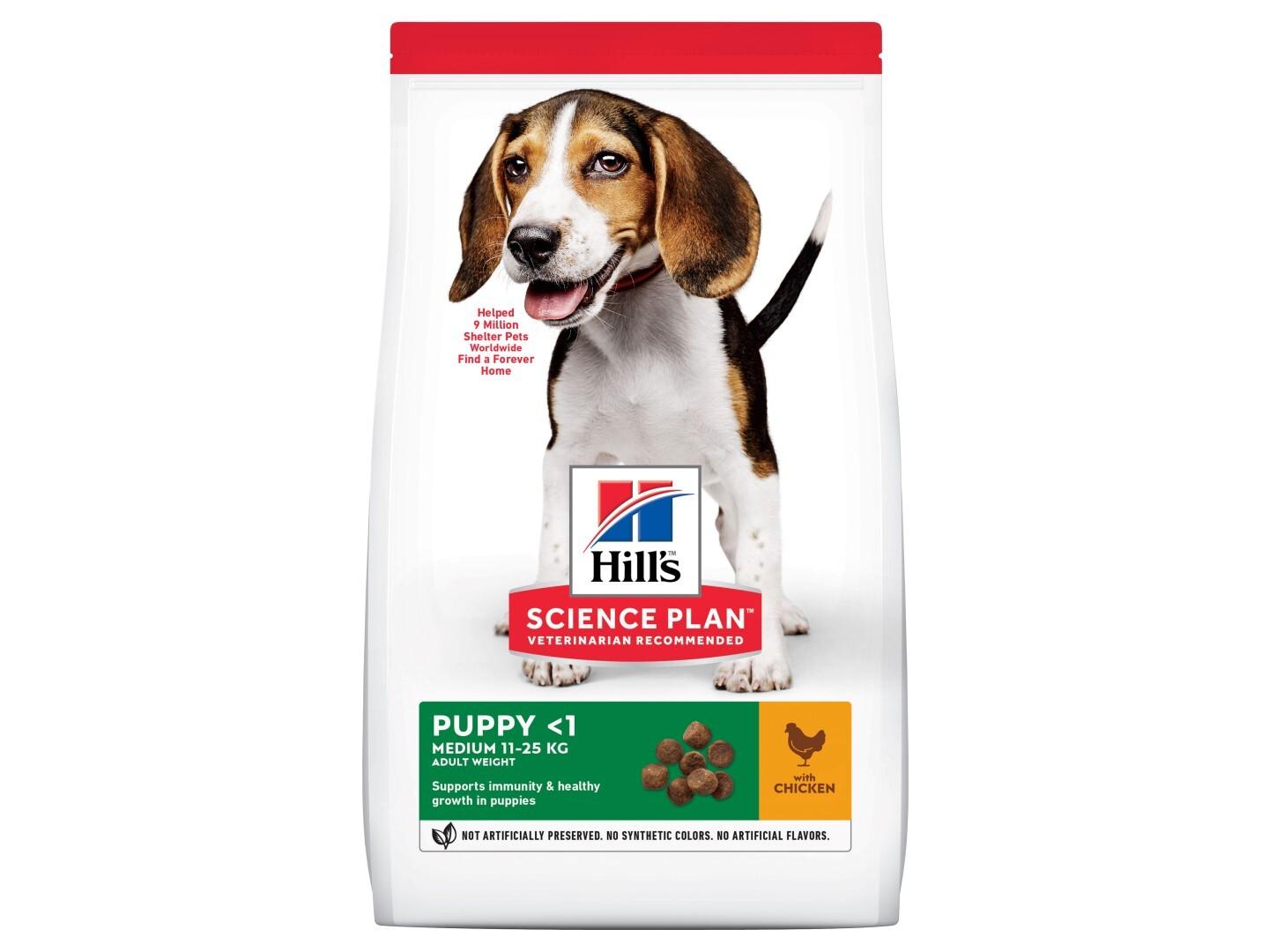 Hills Science Plan Puppy Chicken Dog Food Size 2.5Kg Healthy Development Medium