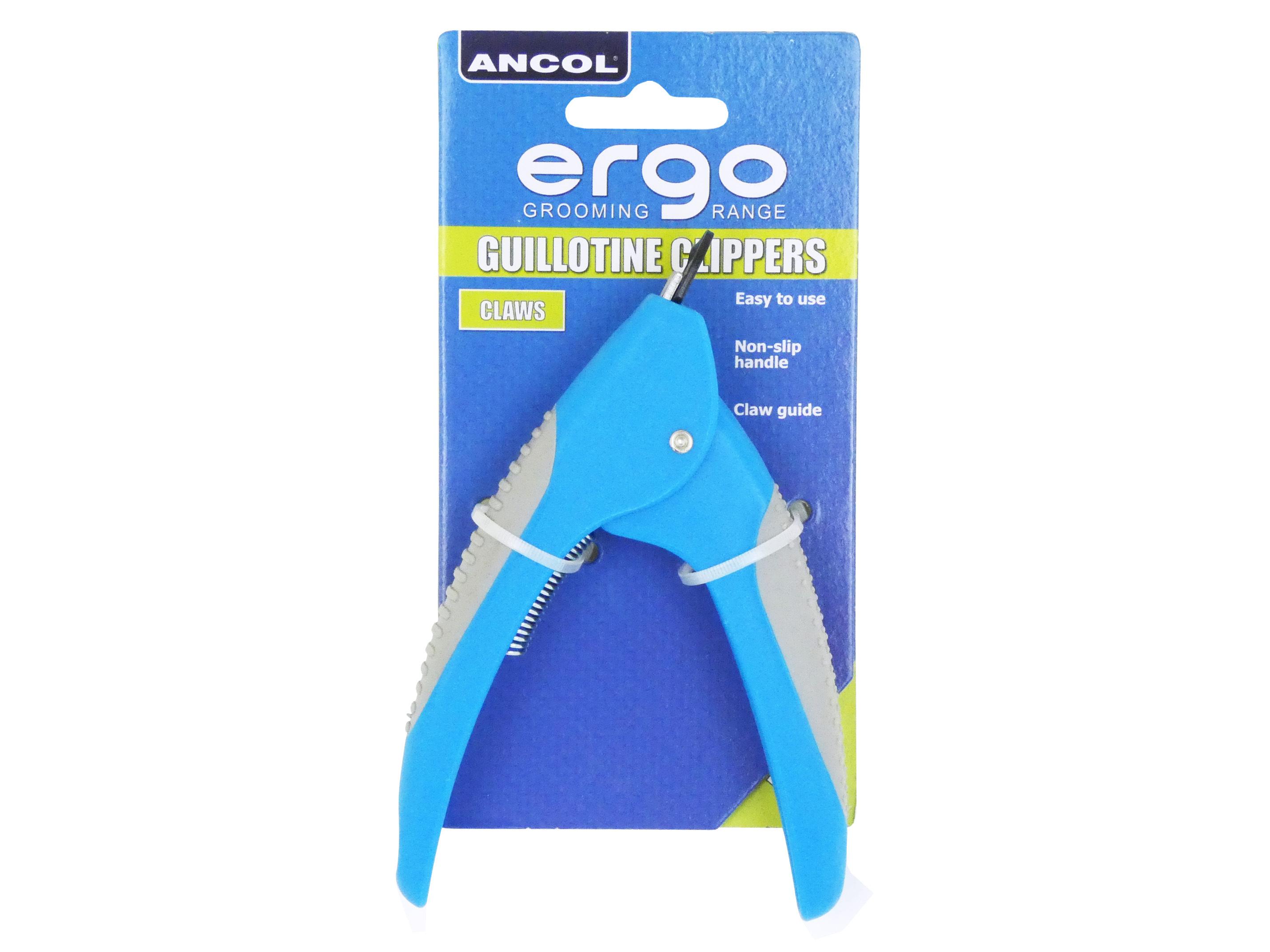 Ancol Guillotine Nail Clipper for Dogs - Safe, Accurate, Easy to Use with Scissors Action