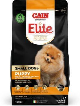 Gain Small Dogs Puppy Food 2kg - Chicken & Rice, No Added Wheat, Prebiotics, Omega-3, Milk Calcium