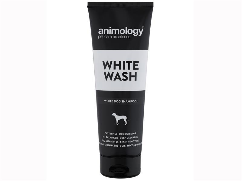 Animology White Wash Dog Shampoo - Easy Rinse, PH Balanced, Deodorising, Deep Cleaning, Stain Removing, Vegan