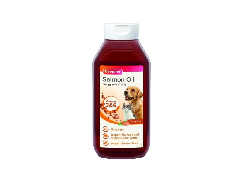 Beaphar Salmon Oil for dogs and cats, Omega 3/6, Coat Condition, 430ML