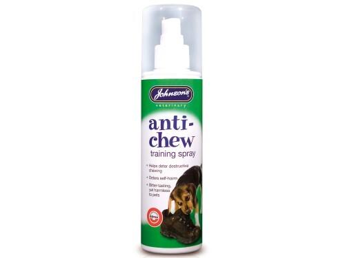 Johnsons Anti-Chew Training Spray for Pets - Helps Deter Destructive Chewing, Deters Self-Harm - Size 150ml