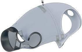 TRIXIE Surgical Body for Dogs - Size L 55cm Grey - Protective Post-Surgery Garment with Adjustable Fit