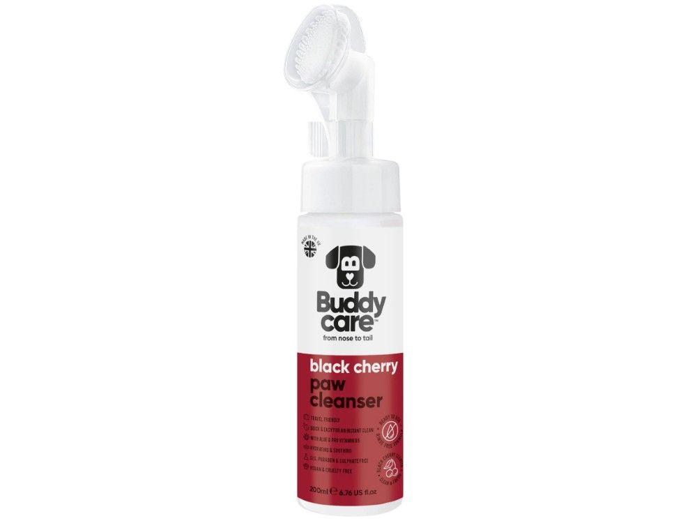 Buddycare Black Cherry Paw Cleanser 200ml with Brush Applicator - Vegan & Cruelty-Free