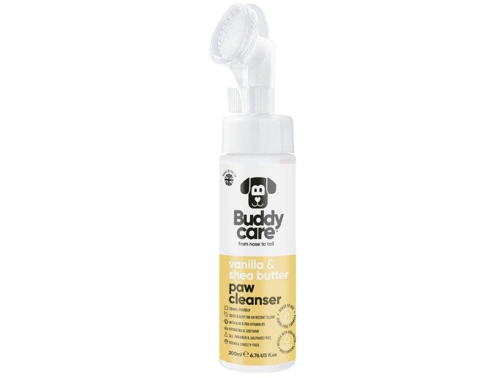 BUDDYCARE Vanilla & Shea Butter Paw Cleanser 200ml - Hydrating, Soothing, Vegan, Cruelty-Free Formula with Aloe & Provitamin B5