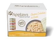 APPLAWS M/PACK CAT CHICKEN DELUXE 12X70G image