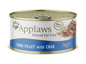 APPLAWS TUNA&amp;CRAB 70G CAT FOOD TIN image