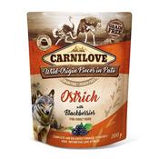 Carnilove Ostrich with Blackberries WET DOG FOOD POUCH image
