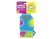ANCOL SMALL ANIMAL MESH HARNESS&amp;LEAD LRG TEAL image