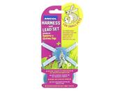 ANCOL RABBIT HARNESS&amp;LEAD SET BLUE image