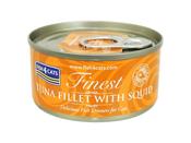 FISH 4 CATS TUNA &amp; SQUID 70G CAT FOOD TIN image