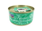 FISH 4 CATS MACKEREL &amp; SQUID 70G CAT FOOD TIN image