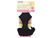 ANCOL CAT HARNESS &amp; LEAD SET BLACK MEDIUM image