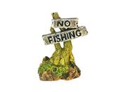 NO FISHING ORNAMENT 8CM ASSTD image