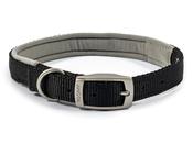 ANCOL VIVA PADDED NYLON COLLAR BLACK 20" S5 image