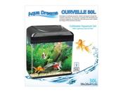 ADS CURVELLE C/WATER 30LT BLACK AQUARIUM ( Not Available For Delivery) image