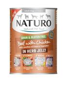 NATURO Adult Dog Grain &amp; Gluten Free Beef with Chicken in a Herb Jelly 390g image