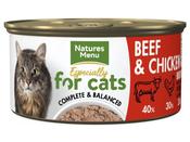 NAT MENU CAT TIN BEEF &amp; CHICKEN 85G image