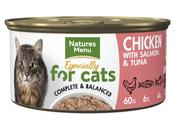 NAT MENU CAT TIN CHICK/SALM/TUNA 85G image