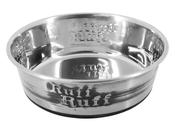 CHEEKO EMBOSSED S/STEEL DOG BOWL 1500ML 21CM image