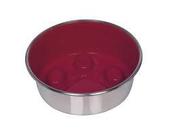 NOBBY Anti-gulping stainless steel bowl "Paw", anti slip 16CM image