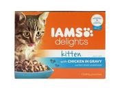 IAMS DELIGHTS KITTEN CHICK GRAVY 12X85G image