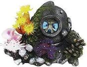 NOBBY Aqua Ornaments "HELMET WITH SKULL" with LED 22.7 X 16 X 14.5CM image