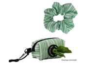 SOHO STRIPE POOP BAG HOLDER &amp; SCRUNCHIE
