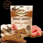Carnilove Meat Jerky Chicken with Quail Bar dog treats image