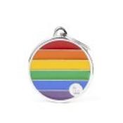 Rainbow Big Circle ID Tag image