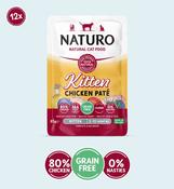 Naturo Cat Grain Free Kitten Chicken Paté Pouch image