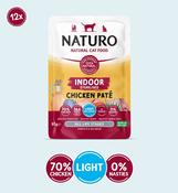 Naturo Cat Grain Free Indoor Sterilised Chicken Paté Pouch image