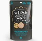 SCHESIR AFTER DARK CAT FOOD  Chicken With Quail Egg in mousse 80g in pouch image