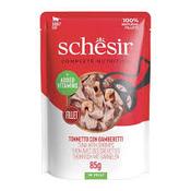 Schesir cat food Tuna with Shrimps In Jelly Pouch Complete and Balanced 85g image