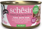 SCHESIR Tuna with ham in jelly CAT FOOD image