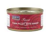 FISH 4 CATSFinest Tuna Fillet With Shrimp 70g image