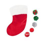 CUPID &amp; COMET CHRISTMAS CAT TOY STOCKING