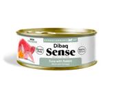 Dibaq Sense Cat Tuna and Rabbit with Pumpkin WET CAT FOOD TIN image