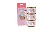 SCHESIR  Chicken With Salmon And Chicken Liver mousse e fillets 3x55g in can image