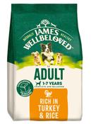 JAMES WELLBELOVED Adult Turkey &amp; Rice Dry Dog Food 12KG image