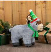 ANCOL Dominic the Donkey Christmas Dog Toy